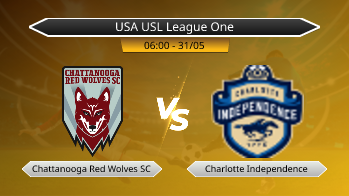 USA USL League One Chattanooga Red Wolves SC VS Charlotte Independence