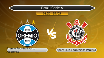 Brazil Serie A Gremio Foot-Ball Porto Alegrense VS Sport Club Corinthians Paulista