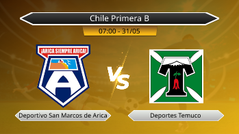 Chile Primera B Deportivo San Marcos de Arica VS Deportes Temuco